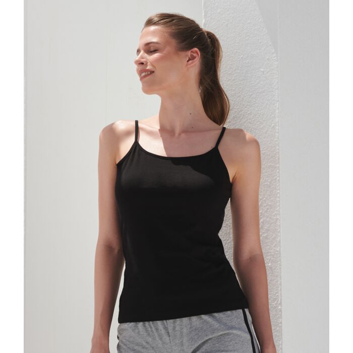 SF Ladies Feel Good Stretch Spaghetti Vest Thumbnail