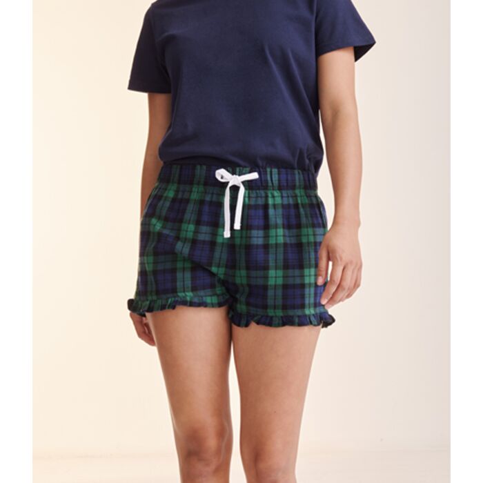 SF Ladies Tartan Frill Shorts Thumbnail