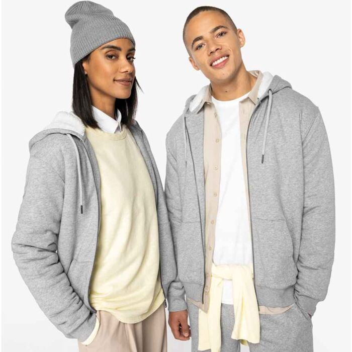 Native Spirit Unisex Sherpa lined Full Zip Sweatshirt Thumbnail